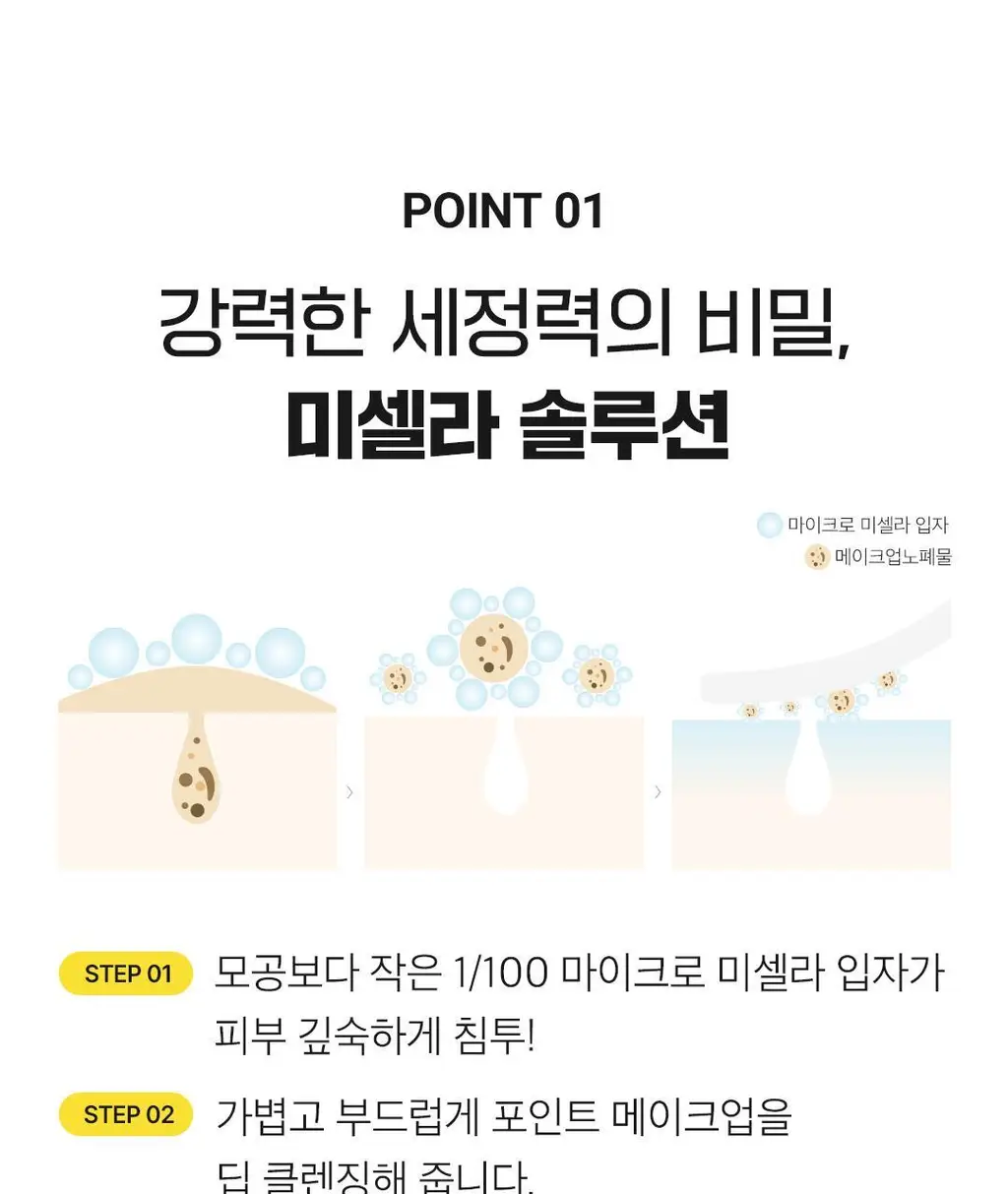 [더블클렌징] 아리얼 스트레스 릴리빙 미셀라 립앤아이 리무버 300ml 상세페이지 14
